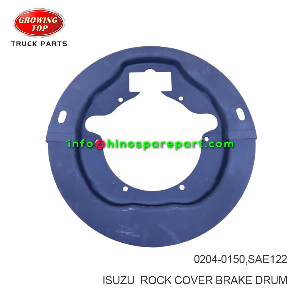 ISUZU  ROCK COVER BRAKE DRUM 0204-0150