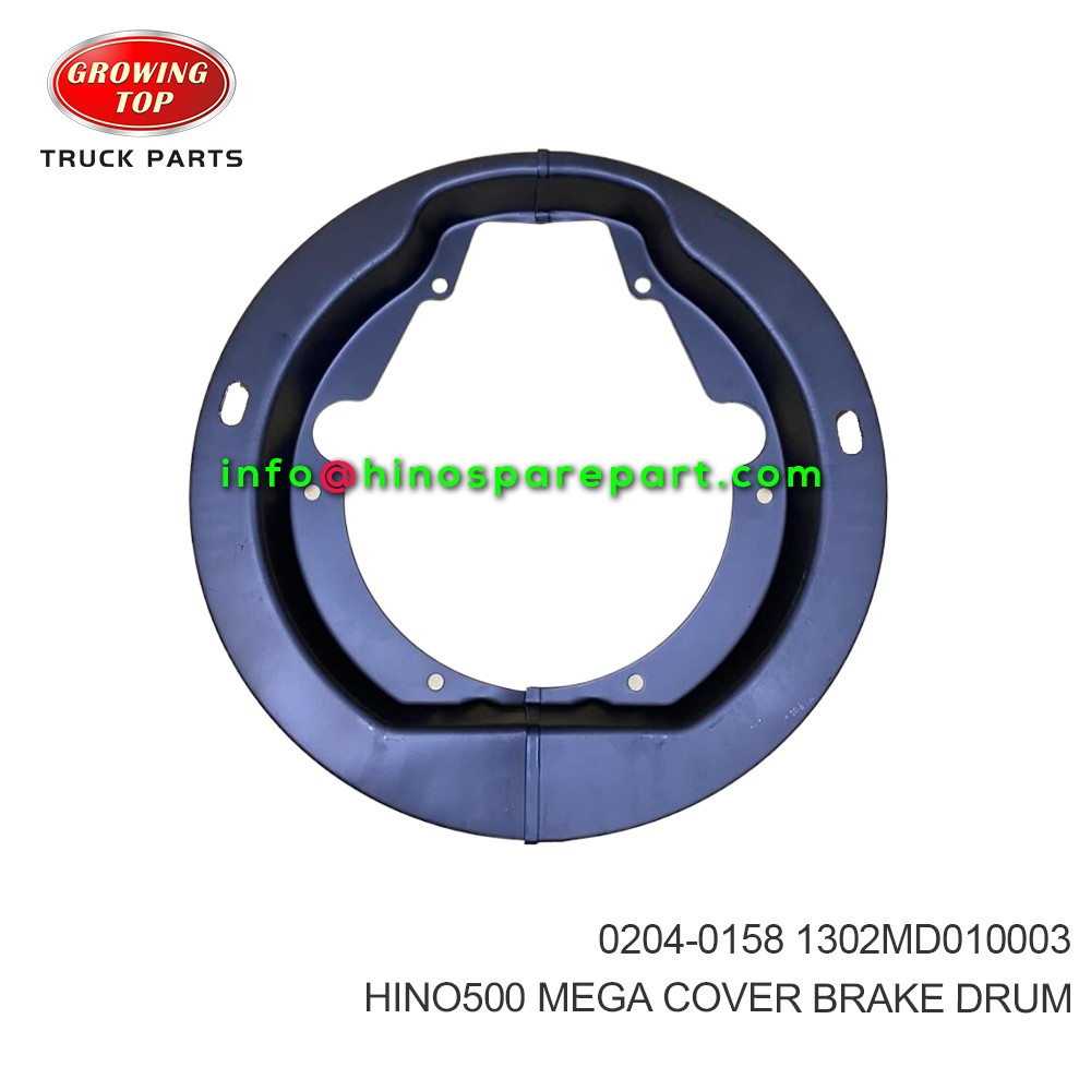 HINO500 MEGA  COVER BRAKE DRUM  0204-0158