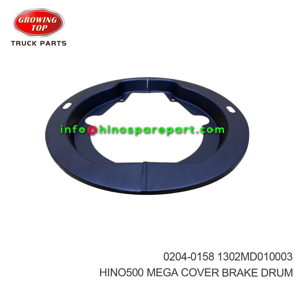 HINO500 MEGA  COVER BRAKE DRUM  0204-0158