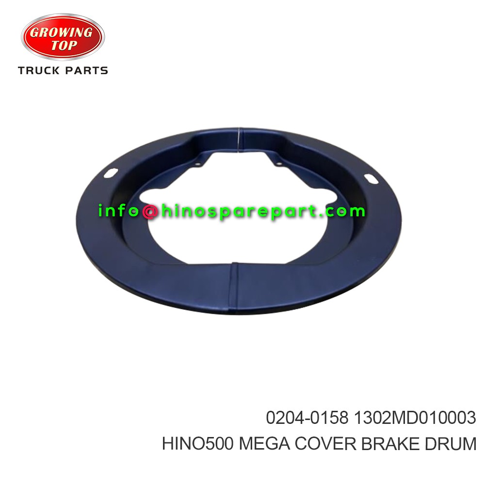 HINO500 MEGA  COVER BRAKE DRUM  0204-0158