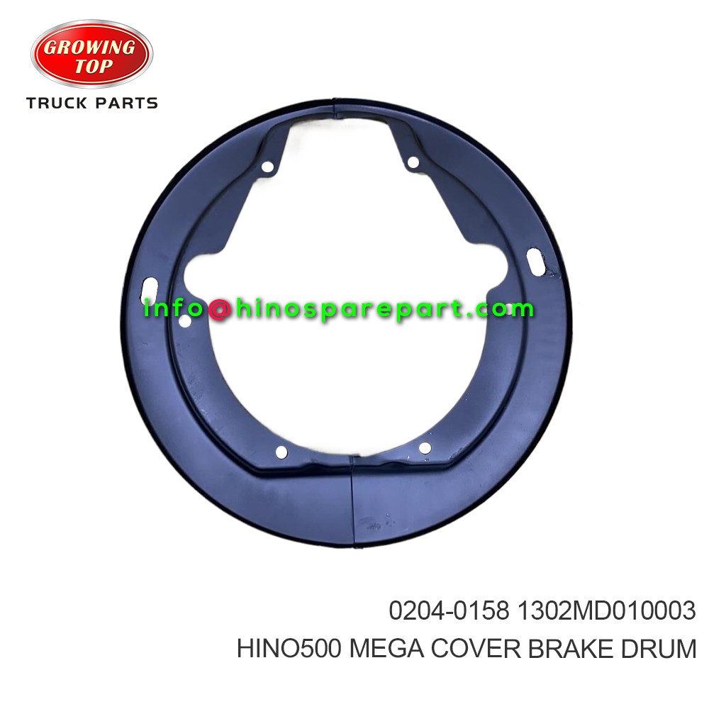 HINO500 MEGA  COVER BRAKE DRUM  0204-0158