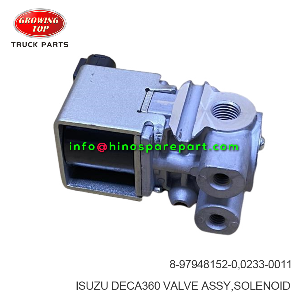 ISUZU DECA360 VALVE ASSY SOLENOID 0233-0011