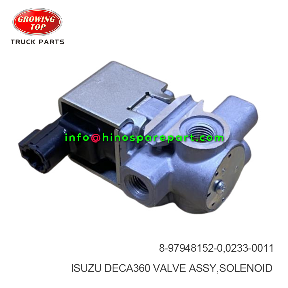 ISUZU DECA360 VALVE ASSY SOLENOID 0233-0011