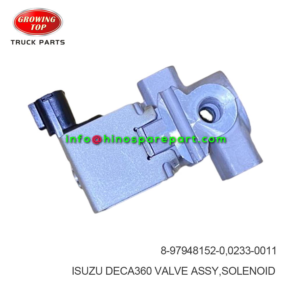 ISUZU DECA360 VALVE ASSY SOLENOID 0233-0011