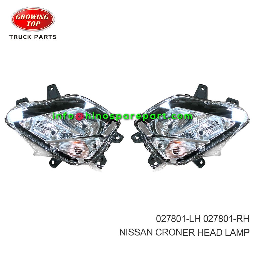 NISSAN CRONER HEAD LAMP 027801-LH