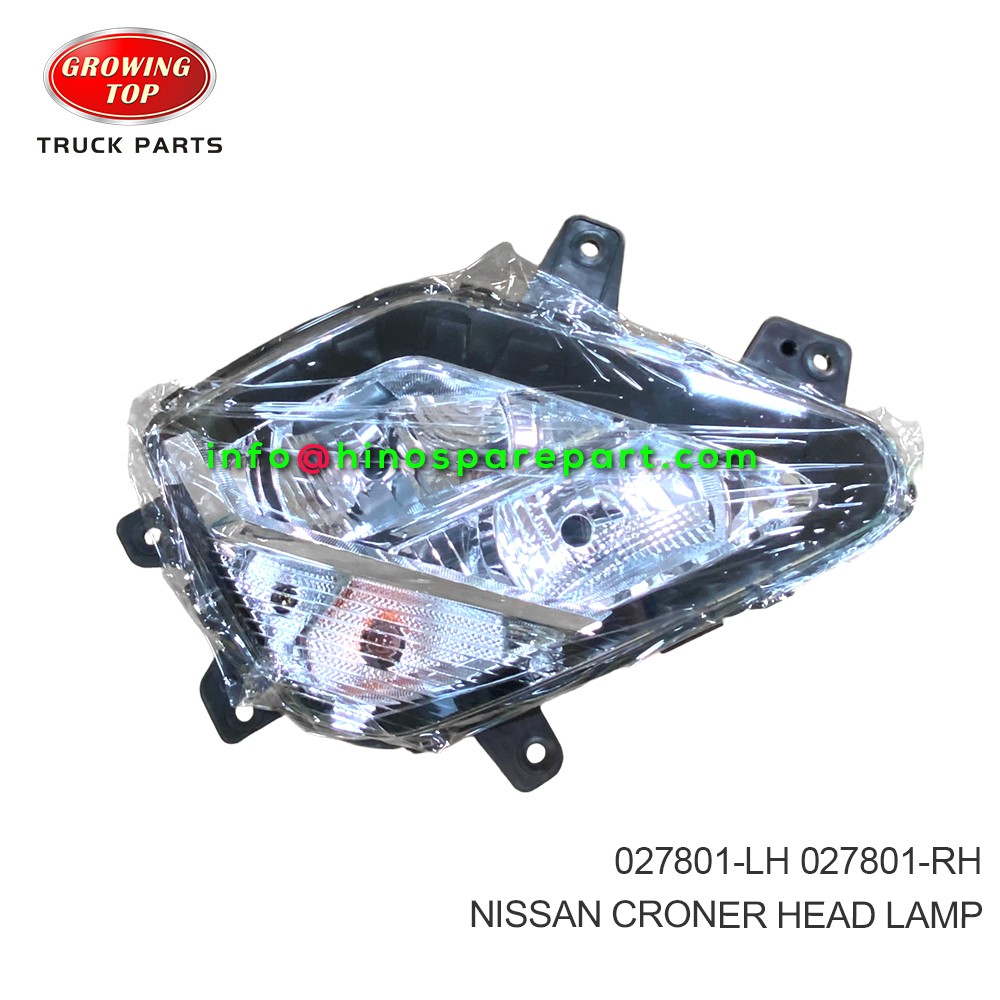 NISSAN CRONER HEAD LAMP 027801-LH