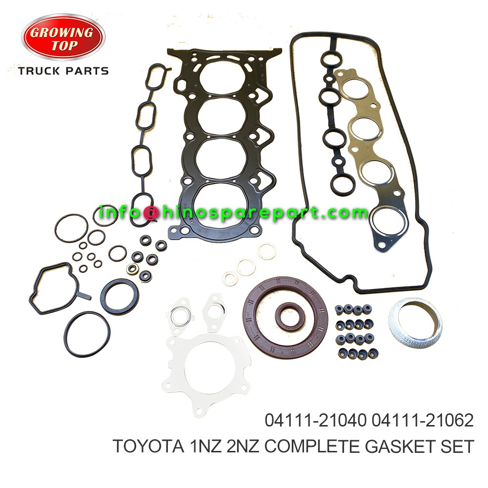 TOYOTA 1NZ 2NZ COMPLETE GASKET SET 04111-21040