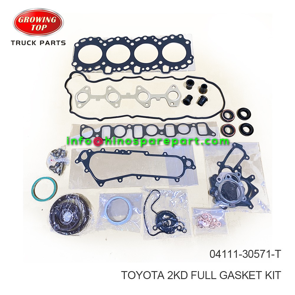 TOYOTA 2KD FULL GASKET KIT 04111-30571-T