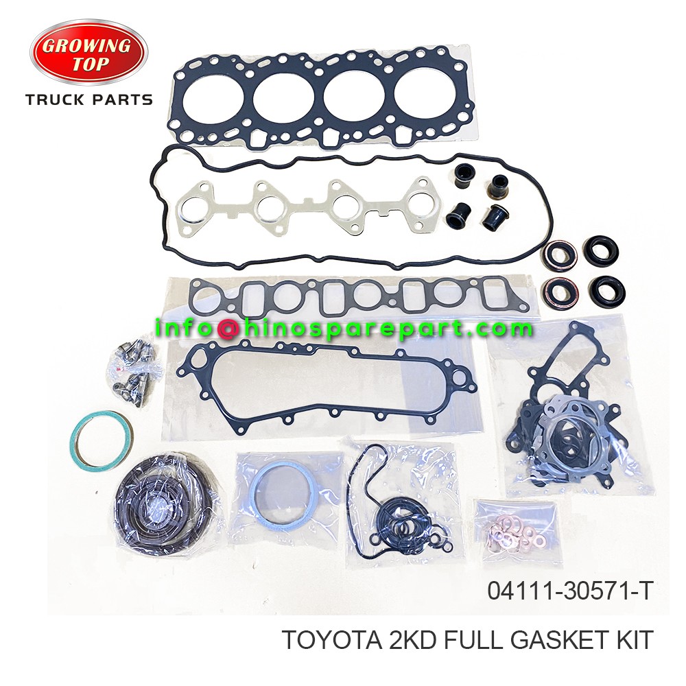 TOYOTA 2KD FULL GASKET KIT 04111-30571-T