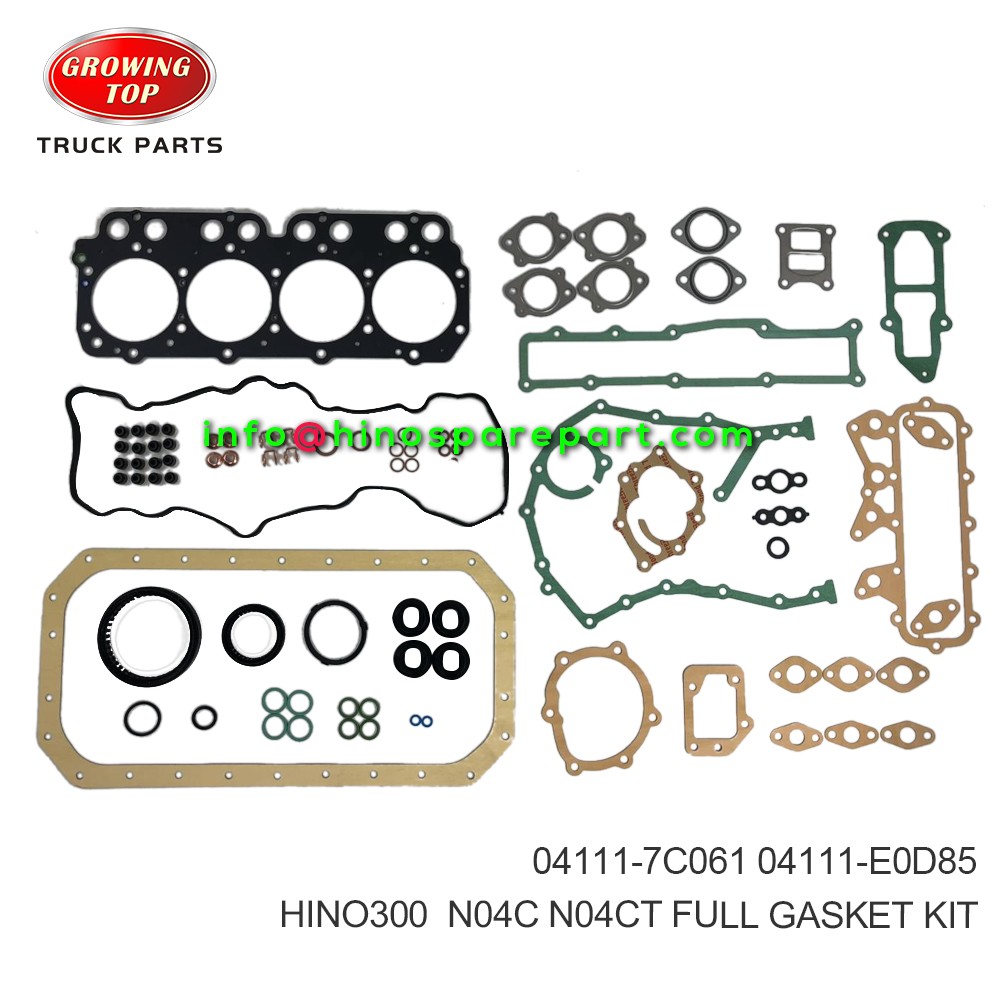 HINO300 N04C N04CT  FULL GASKET KIT  04111-7C061