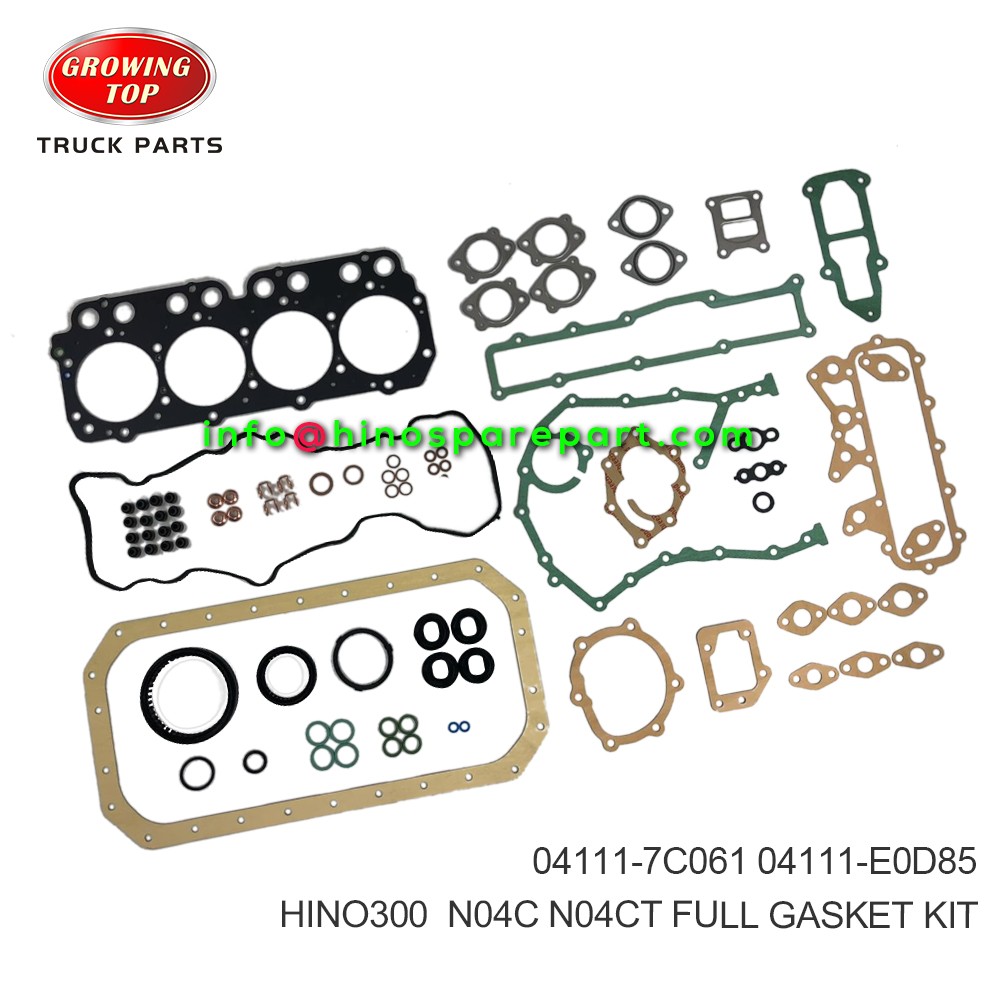 HINO300 N04C N04CT  FULL GASKET KIT  04111-7C061