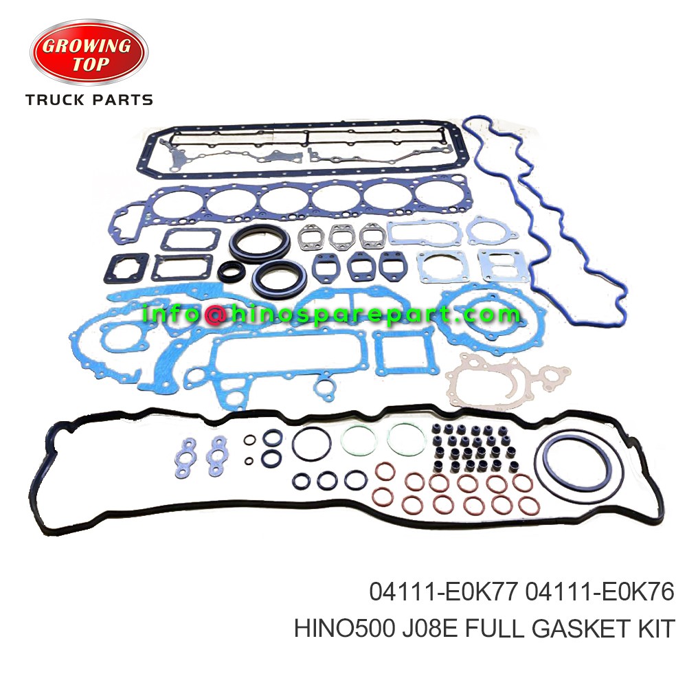 HINO500 J08E  FULL GASKET KIT  04111-E0K77