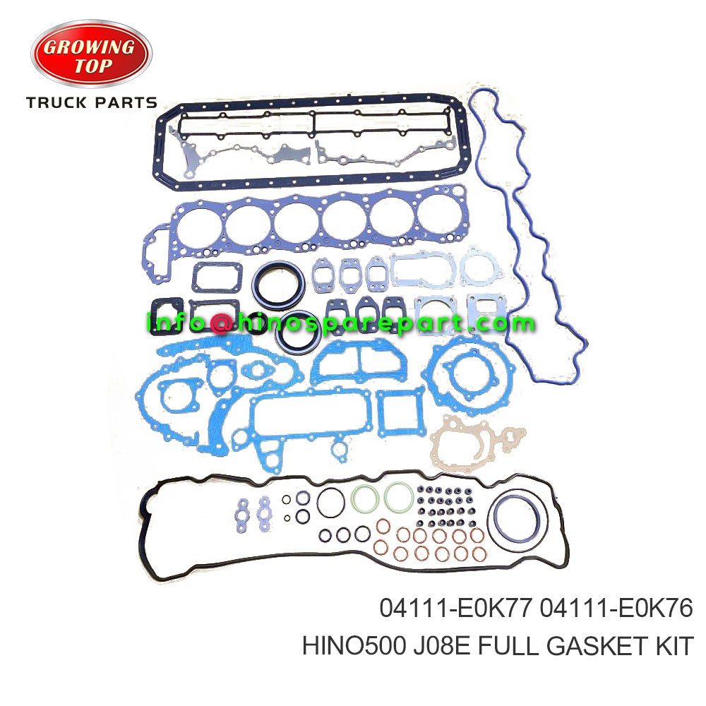 HINO500 J08E  FULL GASKET KIT  04111-E0K77