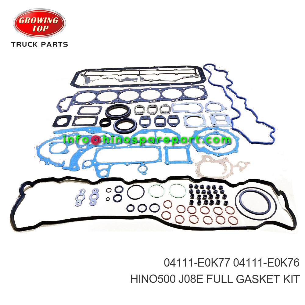 HINO500 J08E  FULL GASKET KIT  04111-E0K77