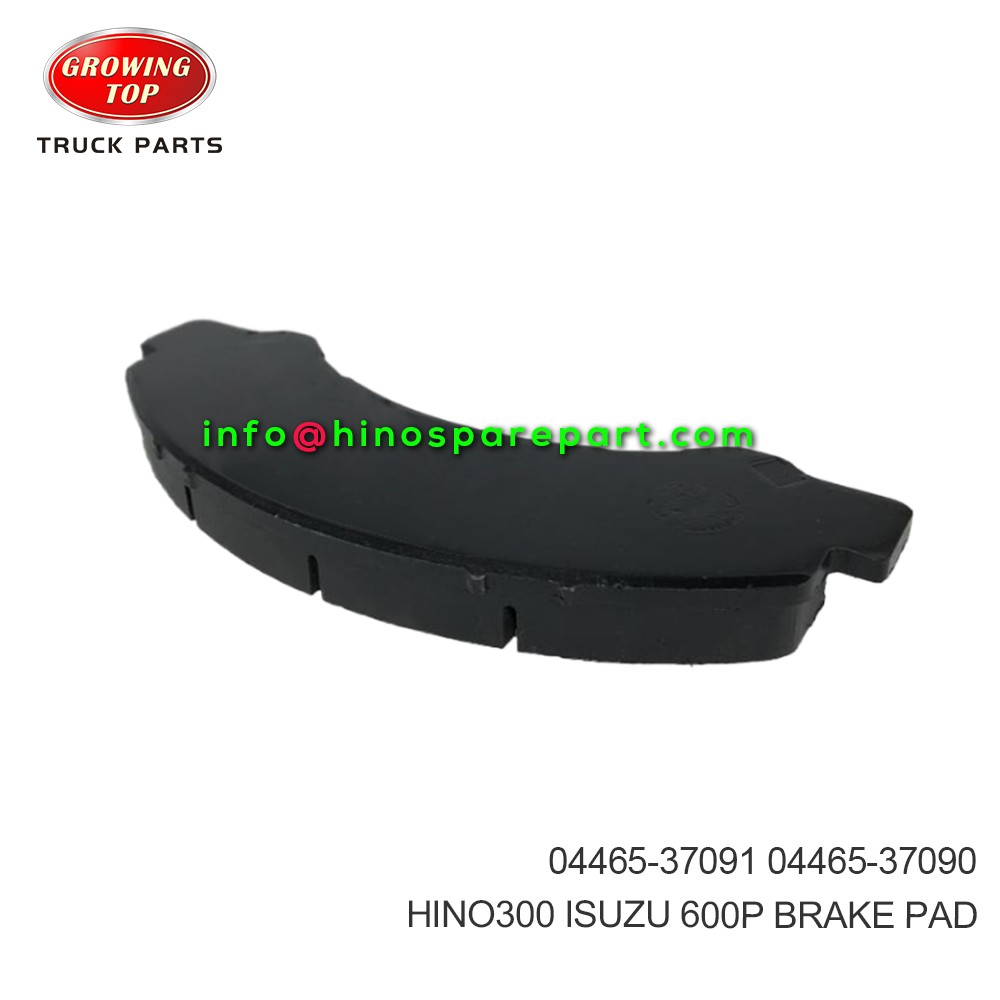 HINO300/ISUZU 600P  BRAKE PAD  04465-37091