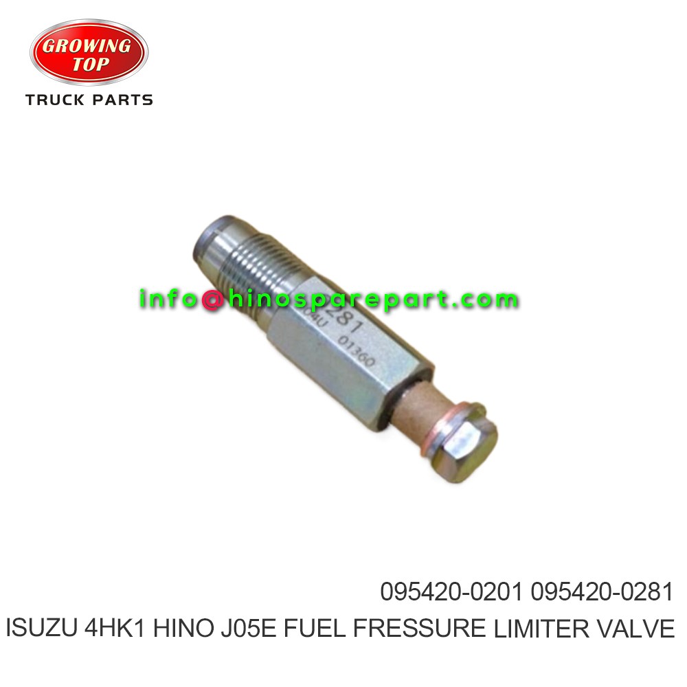 ISUZU 4HK1 6HK1 HINO J05E  FUEL FRESSURE LIMITER VALVE  095420-0201