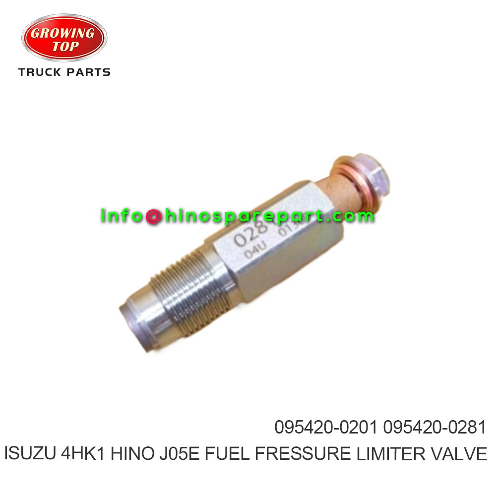 ISUZU 4HK1 6HK1 HINO J05E  FUEL FRESSURE LIMITER VALVE  095420-0201