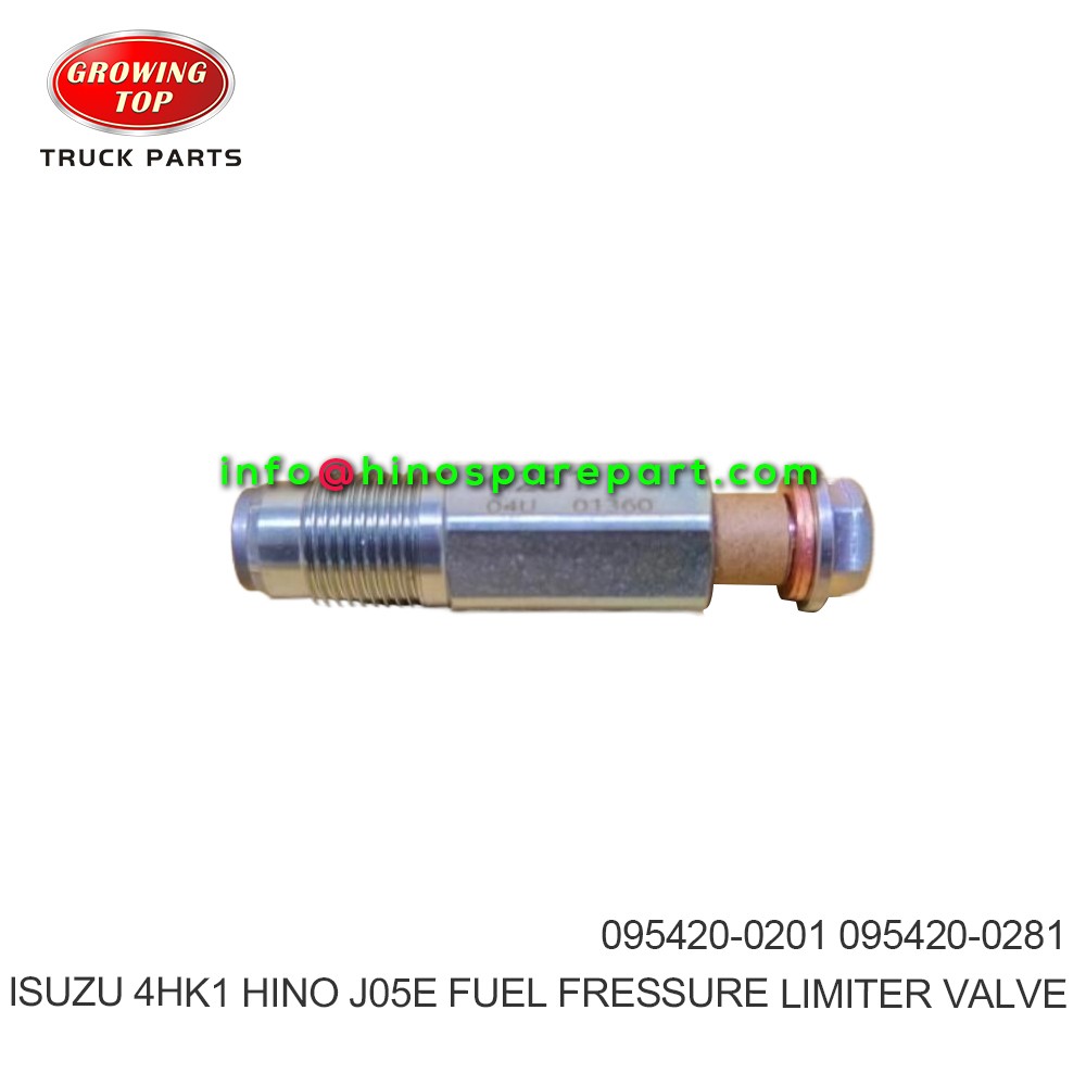 ISUZU 4HK1 6HK1 HINO J05E  FUEL FRESSURE LIMITER VALVE  095420-0201