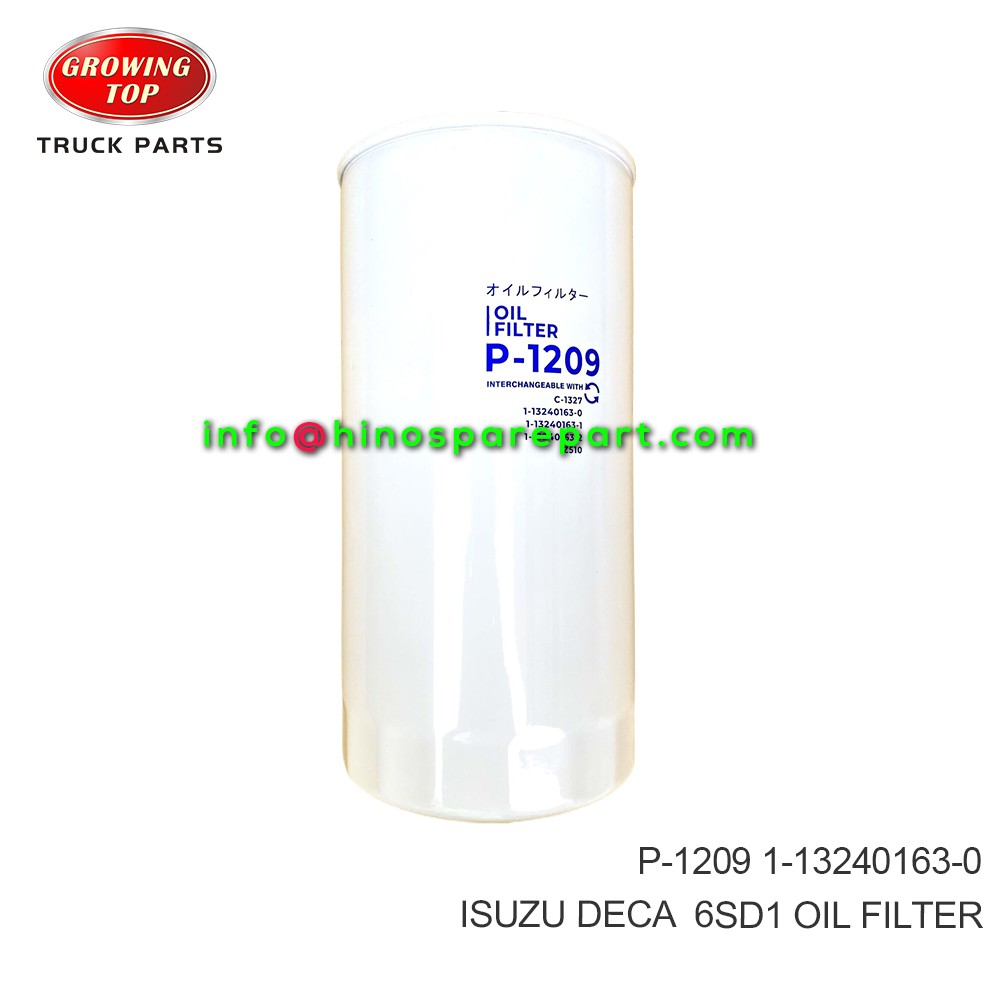 ISUZU DECA  6SD1  OIL FILTER  1-13240163-0