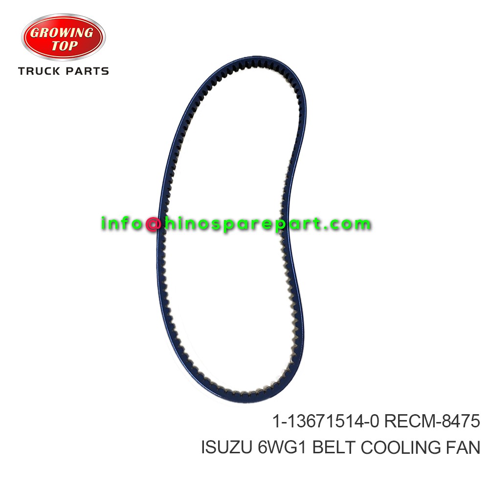 ISUZU 6WG1  BELT; FAN COOLING  1-13671514-0