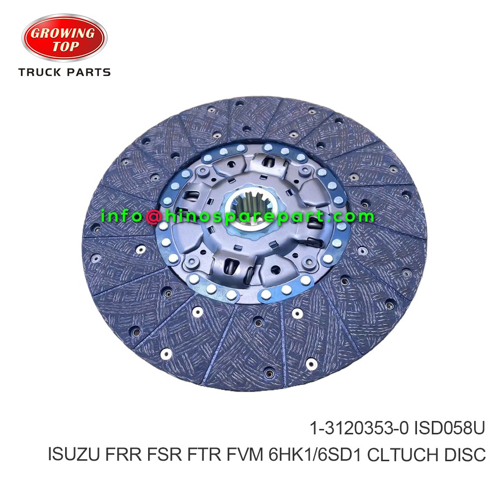 ISUZU FRR FSR FTR FVM 6HK1/6SD1 CLTUCH DISC 1-3120353-0