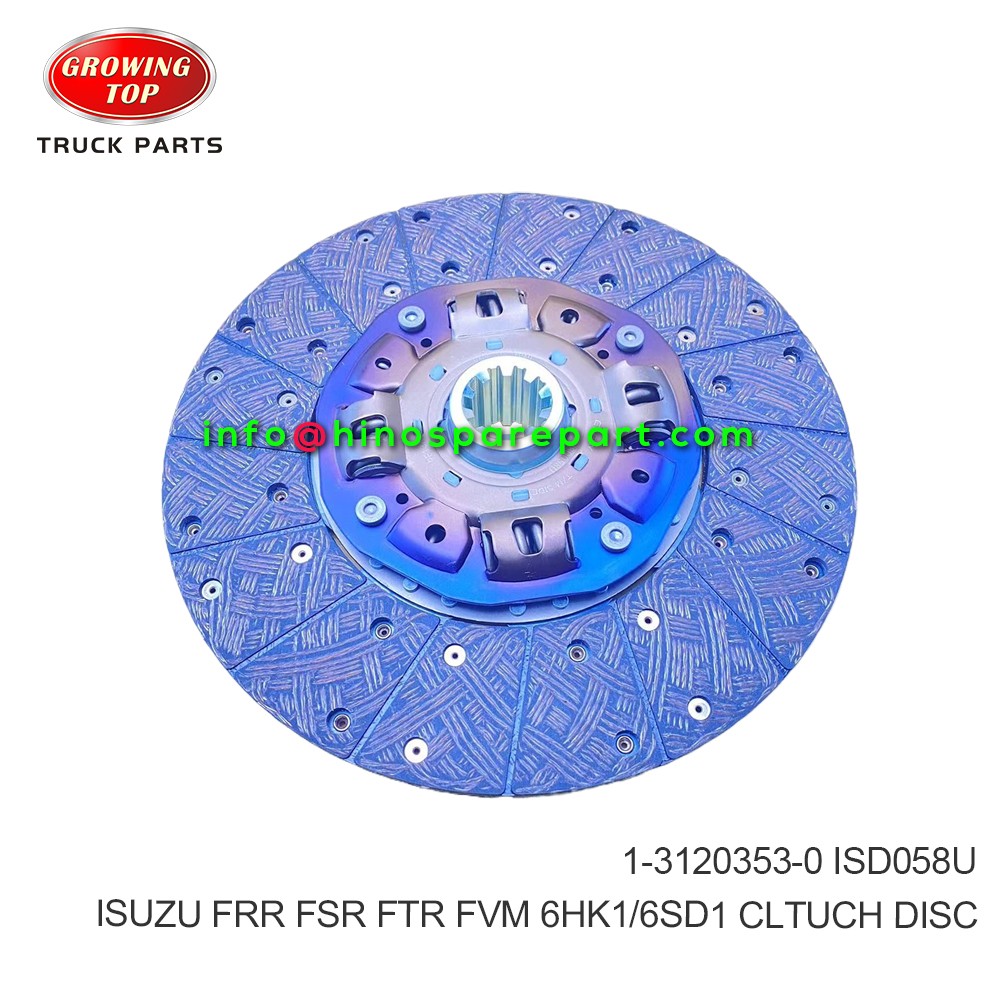 ISUZU FRR FSR FTR FVM 6HK1/6SD1 CLTUCH DISC 1-3120353-0