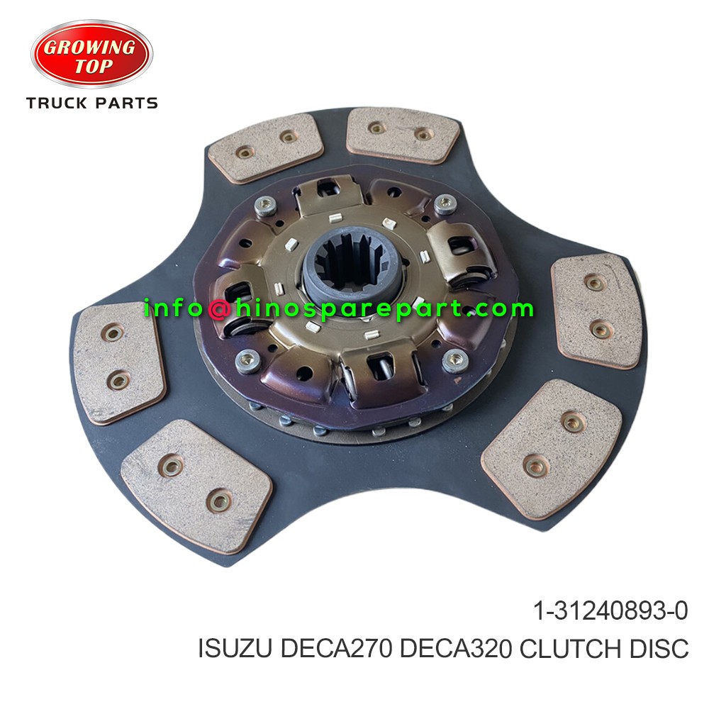 ISUZU DECA270 DECA320 CLUTCH DISC 1-31240893-0