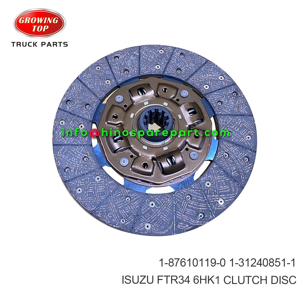 ISUZU FTR34 6HK1 CLUTCH DISC 1-87610119-0