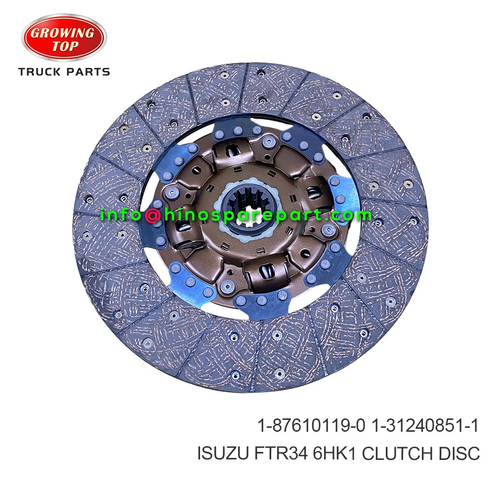 ISUZU FTR34 6HK1 CLUTCH DISC 1-87610119-0