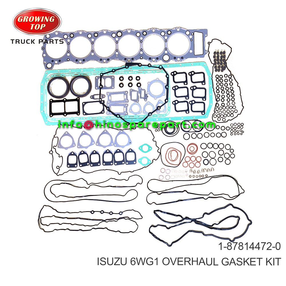 ISUZU 6WG1 OVERHAUL GASKET KIT 1-87814472-0