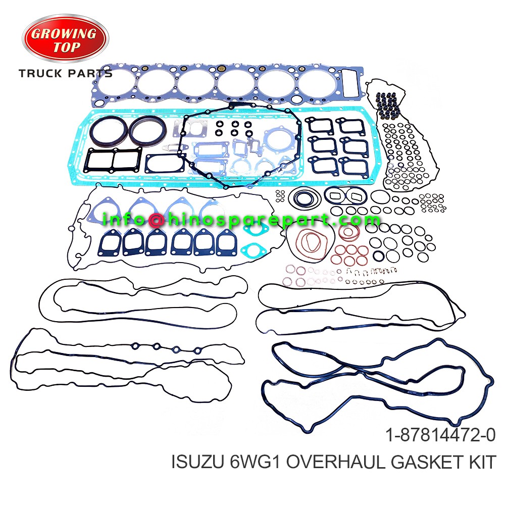 ISUZU 6WG1 OVERHAUL GASKET KIT 1-87814472-0