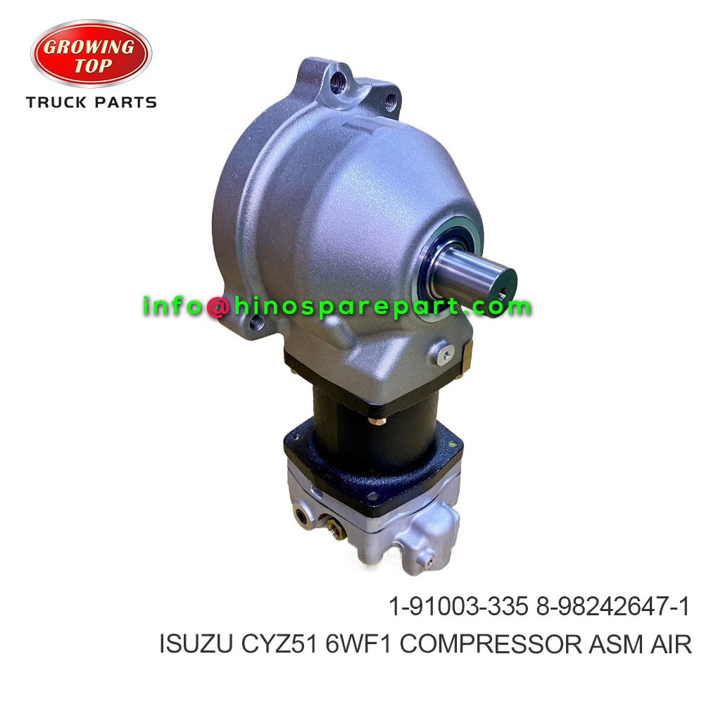 ISUZU CYZ51 6WF1  COMPRESSOR ASM;AIR  1-91003-335