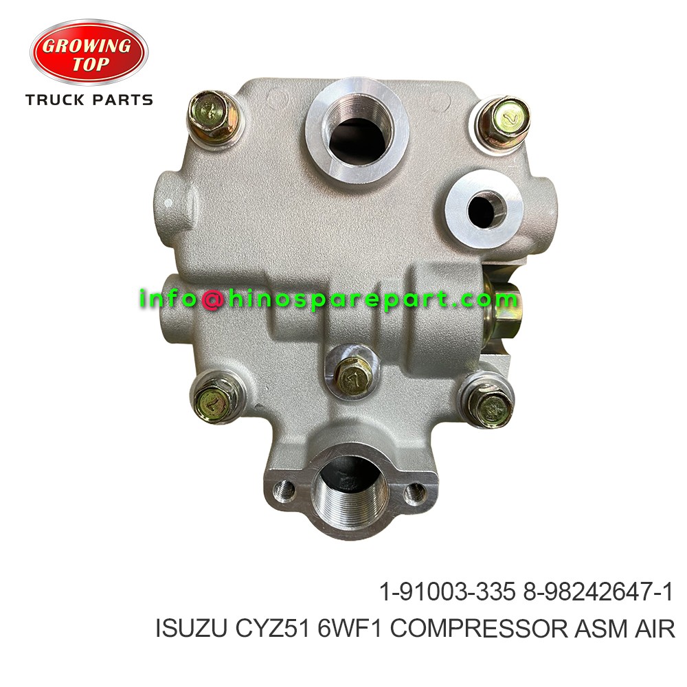 ISUZU CYZ51 6WF1  COMPRESSOR ASM;AIR  1-91003-335