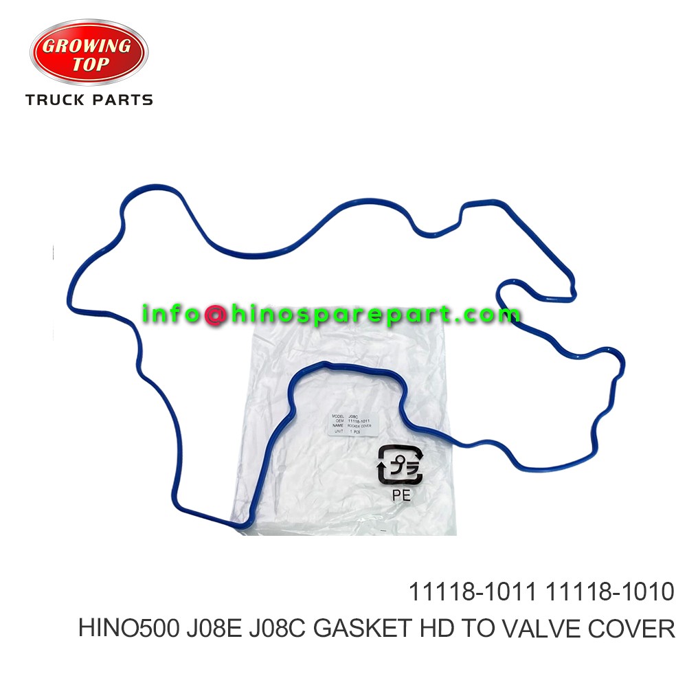 HINO500 J08C J08E GASKET HD TO VALVE COVER 11118-1011