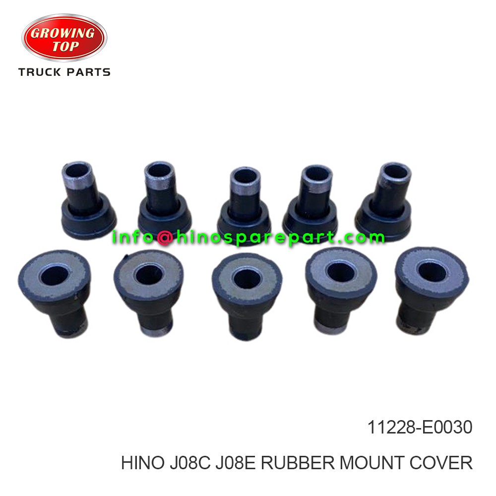 HINO J08C J08E RUBBER; MOUNT, COVER 11228-E0030