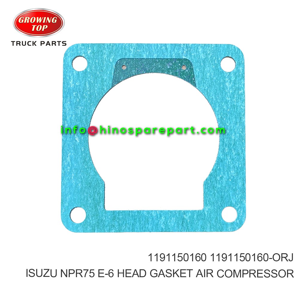 ISUZU NPR75 E-6 HEAD GASKET AIR COMPRESSOR 1191150160