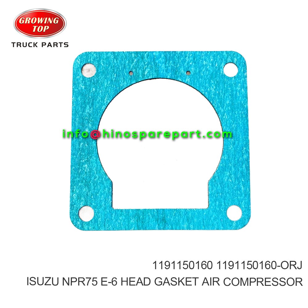 ISUZU NPR75 E-6 HEAD GASKET AIR COMPRESSOR 1191150160