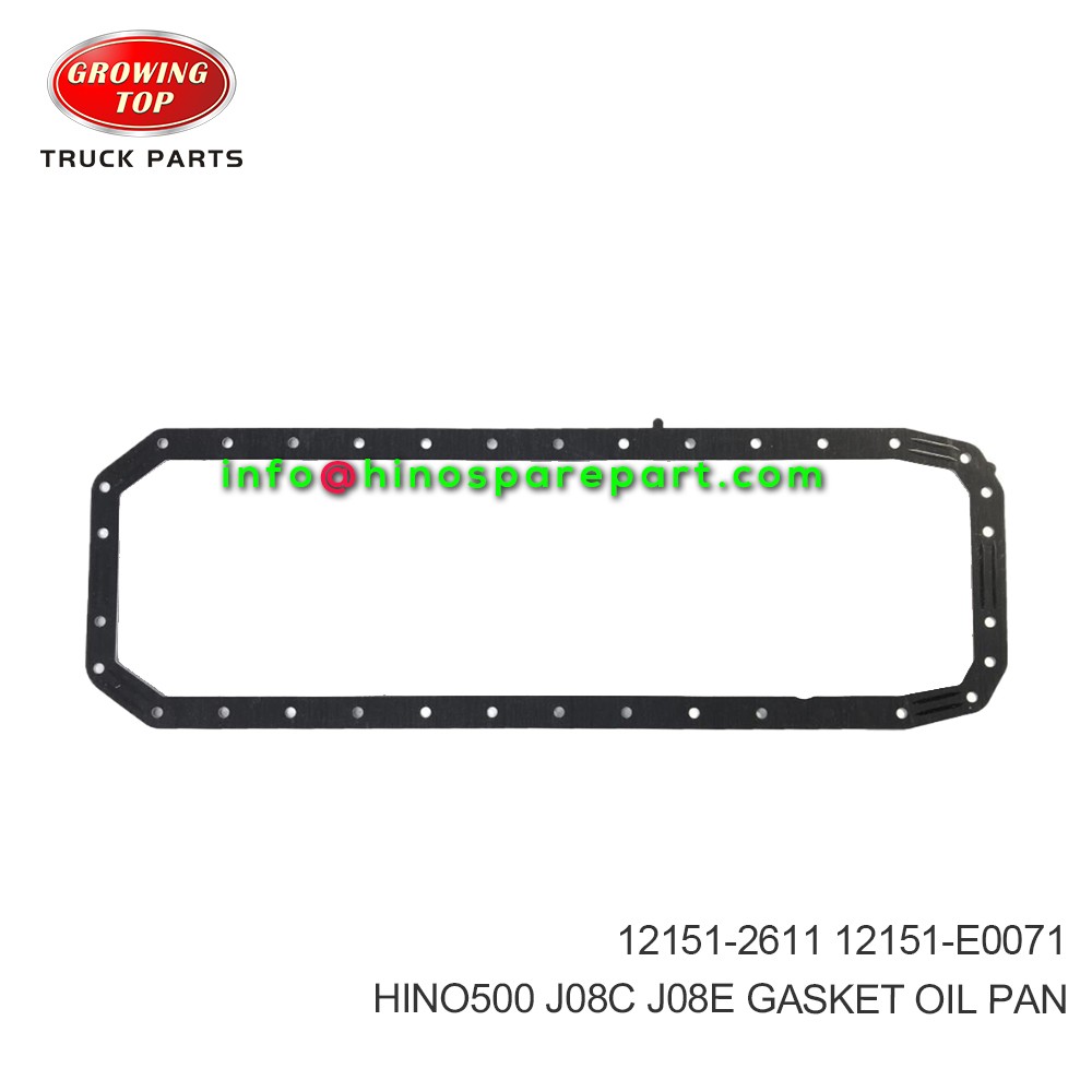 HINO500 J08C J08E  GASKET, OIL PAN  12151-2611