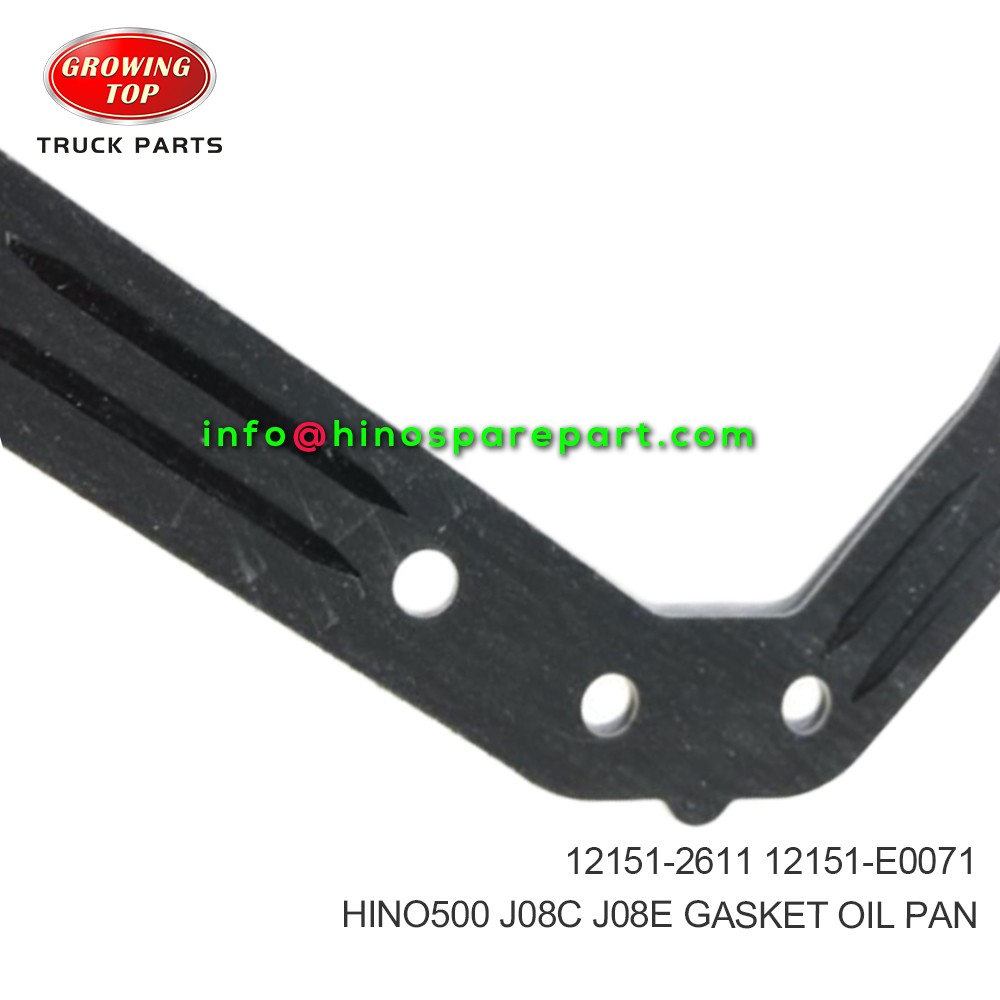 HINO500 J08C J08E  GASKET, OIL PAN  12151-2611