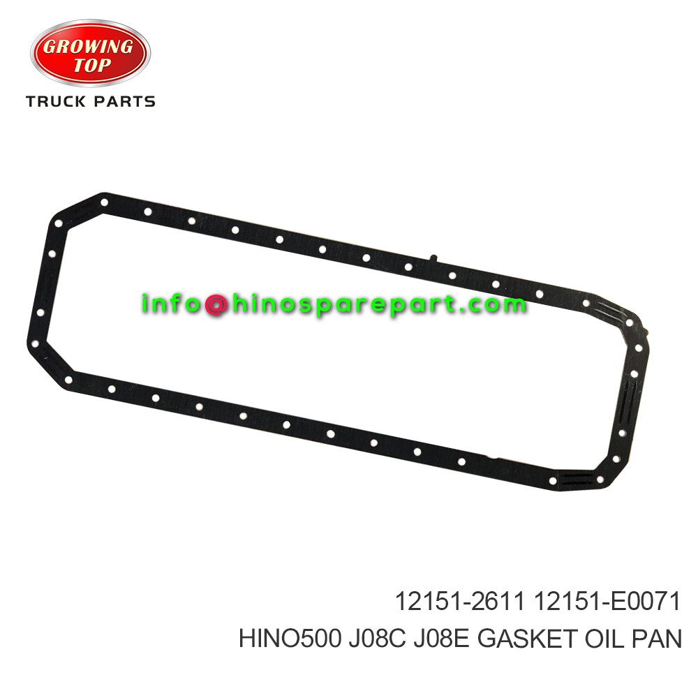 HINO500 J08C J08E  GASKET, OIL PAN  12151-2611