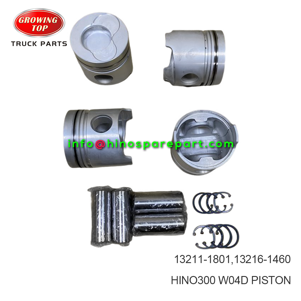 HINO300 W04D PISTON  13211-1801