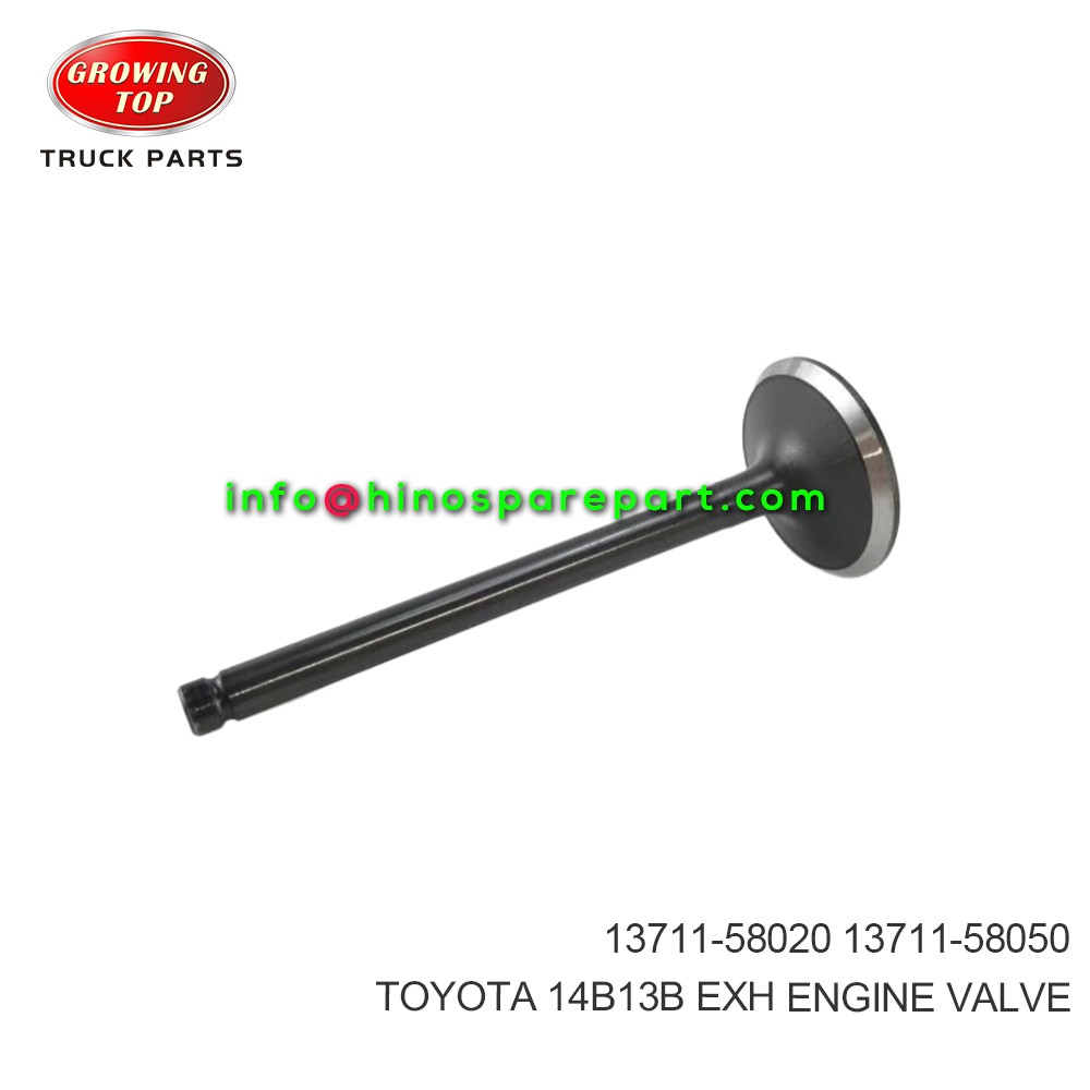 TOYOTA 14B 13B EXH ENGINE VALVE 13711-58020