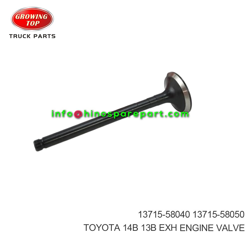 TOYOTA 14B 13B EXH ENGINE VALVE 13715-58040