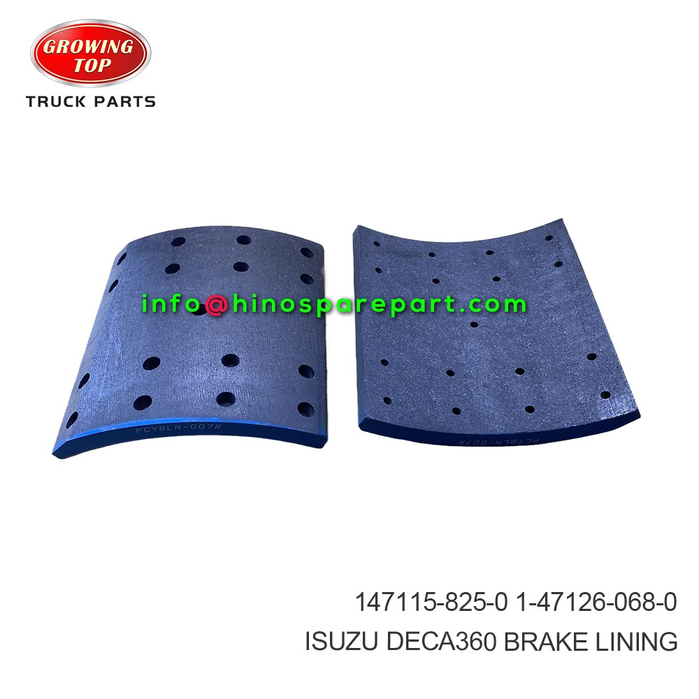 ISUZU DECA360  BRAKE LINING 147115-825-0