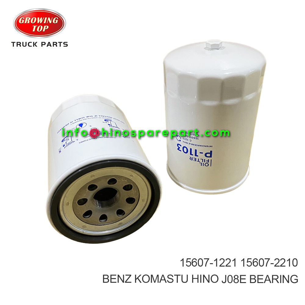 HINO300 DUTRO2003 W04D OIL FILTER  15607-1221