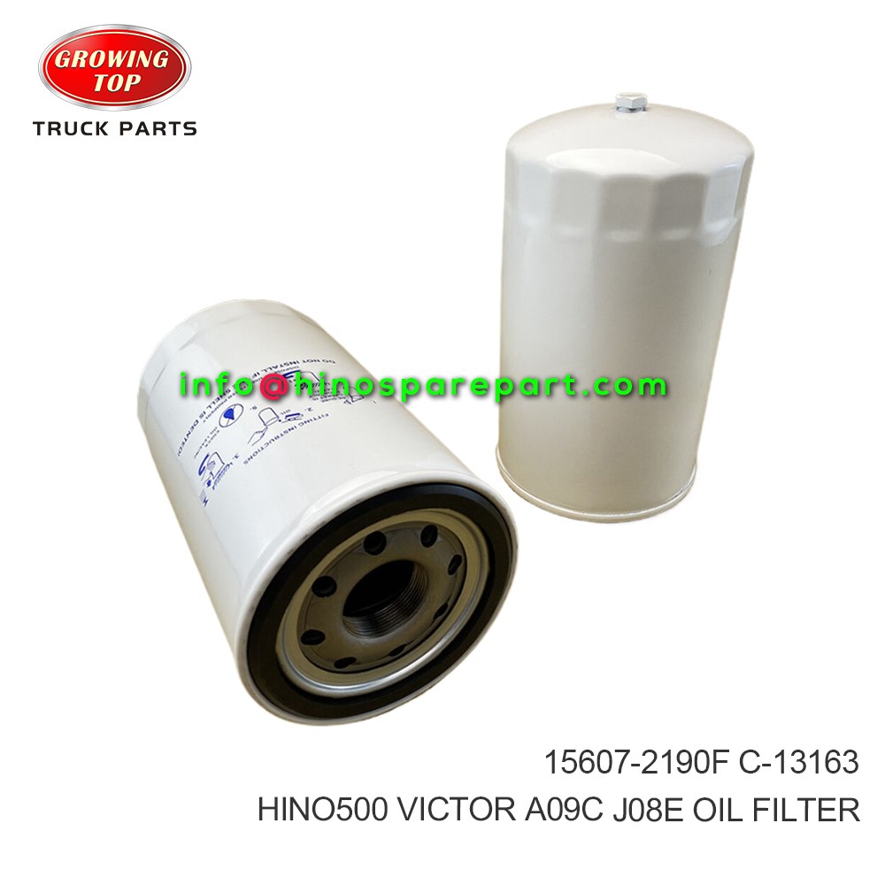 HINO500 VICTOR A09C J08E OIL FILTER  15607-2190F