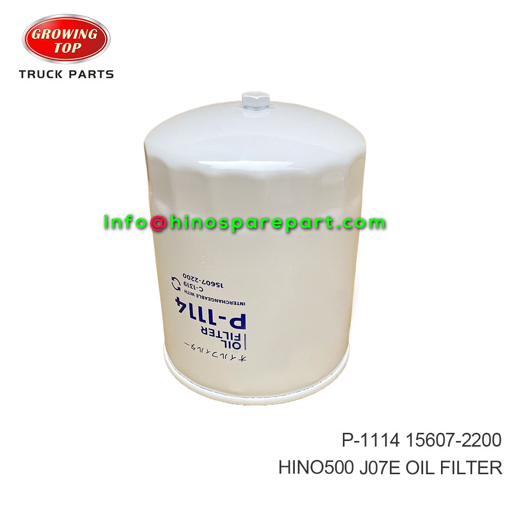 HINO500  J07E  OIL FILTER  15607-2200