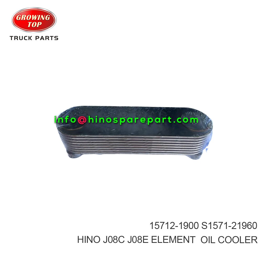 HINO J08C J08E  ELEMENT, OIL COOLER  15712-1900