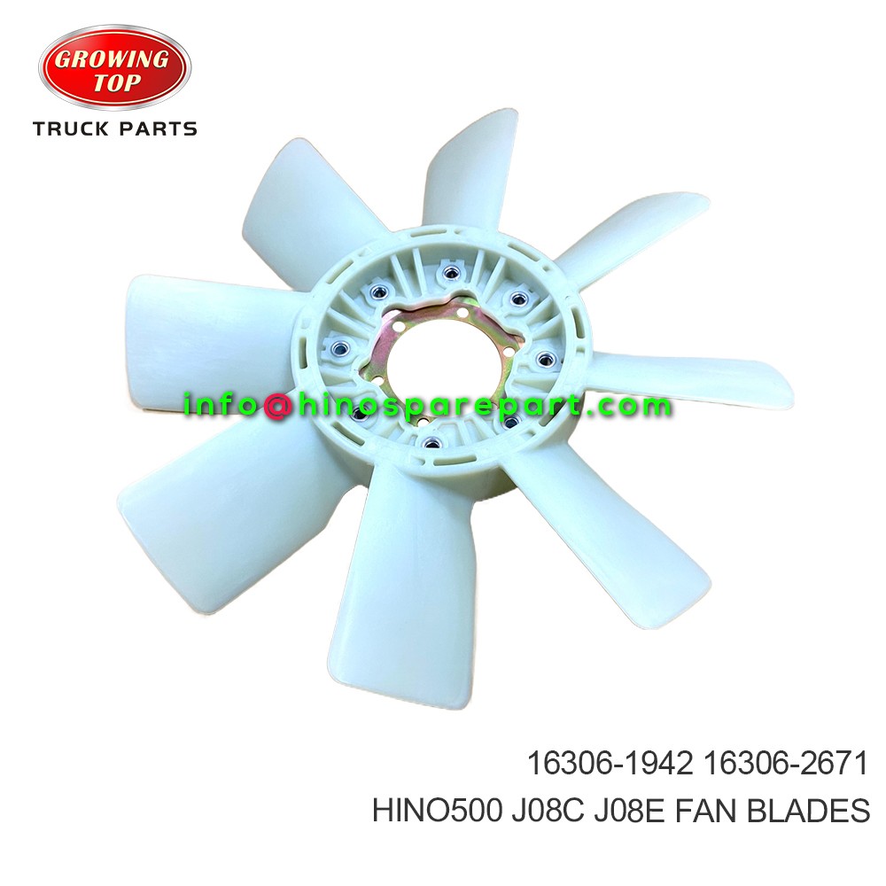 HINO500 J08C J08E  FAN BLADES  16306-1942