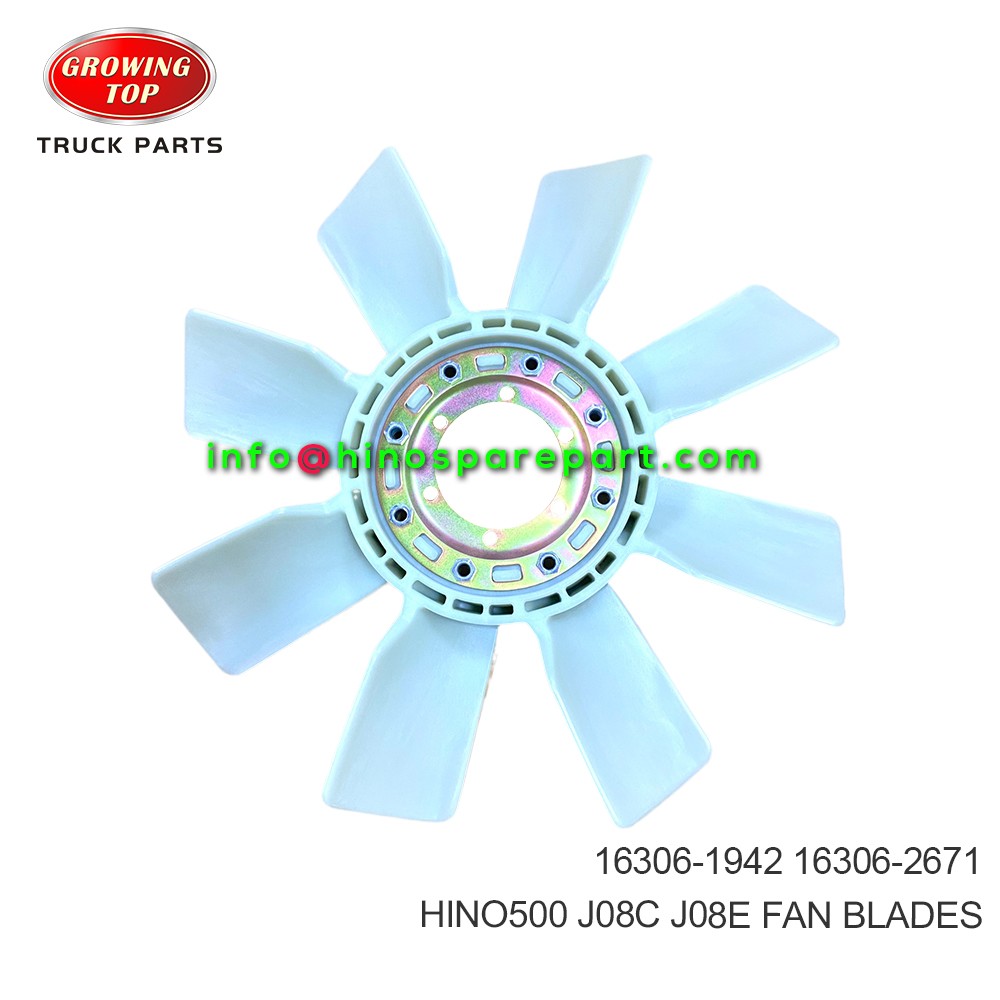 HINO500 J08C J08E  FAN BLADES  16306-1942